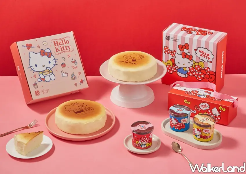▲起士公爵與Hello Kitty驚喜推出夢幻下午茶聯名系列乳酪蛋糕。
