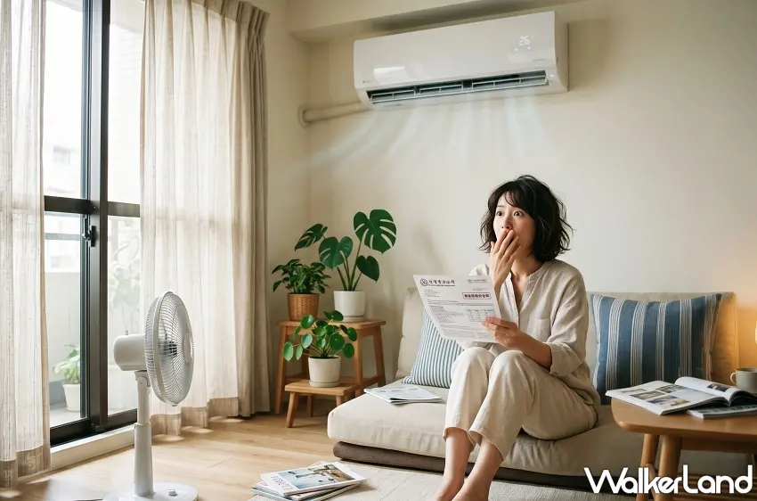 ▲優雅的日系居家生活更需要精打細算,開冷氣搭配電風扇對流並調高1°C,才是兼顧清涼與荷包的聰明解方。 圖/AI生成;窩客島編輯李維唐整理