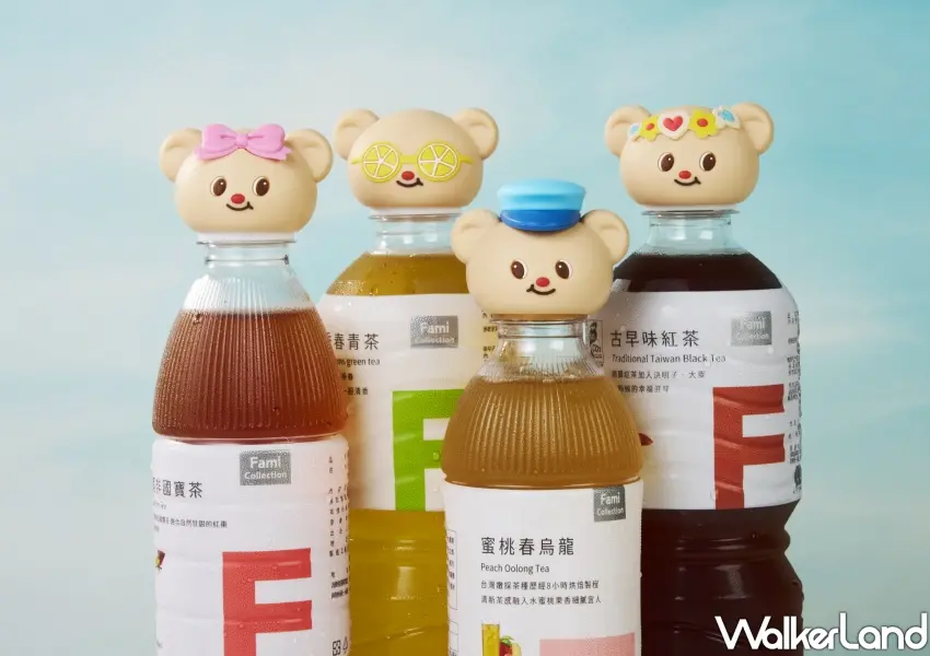 ▲全家買飲料加價購的Butterbear瓶蓋扣，陪伴大家度過炎熱夏天。