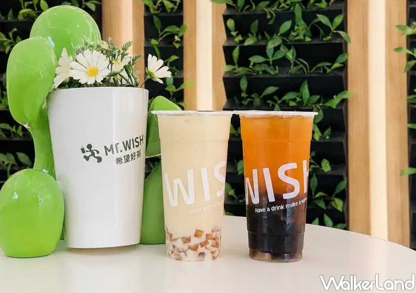 ▲Mr.WISH以ITI三星「黃枝香烏龍」推出端午限定飲品,主打茶香與Q彈口感。(攝影:張人尹)