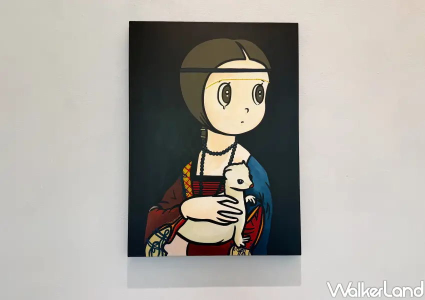 ▲台北大直展覽集結5位日本當代藝術家作品，橋爪悠也「eyewater」系列作品必看。(攝影：鄭亦庭)
