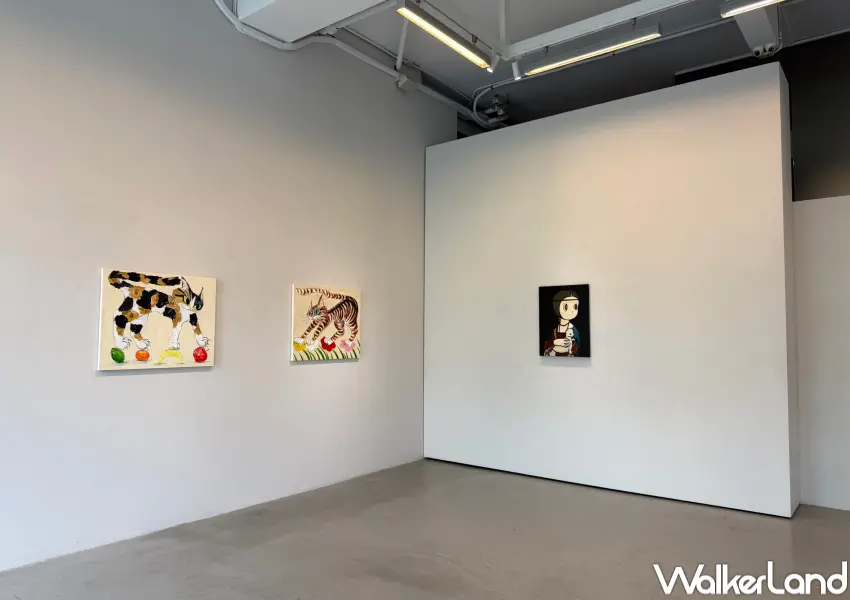 ▲台北大直免費展覽！索卡藝術日本藝術家聯展《圖像與意義之間》，即日起至6/6免門票參觀。(攝影：鄭亦庭)