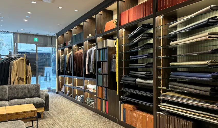 ▲創業120年的老字號訂製西裝品牌Miyuki Craft Suits。