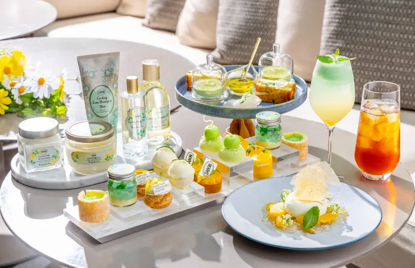 ▲甜點主廚有本洋平精心操刀的甜點陣容,完美還原了 SABON 經典產品的療癒靈魂。