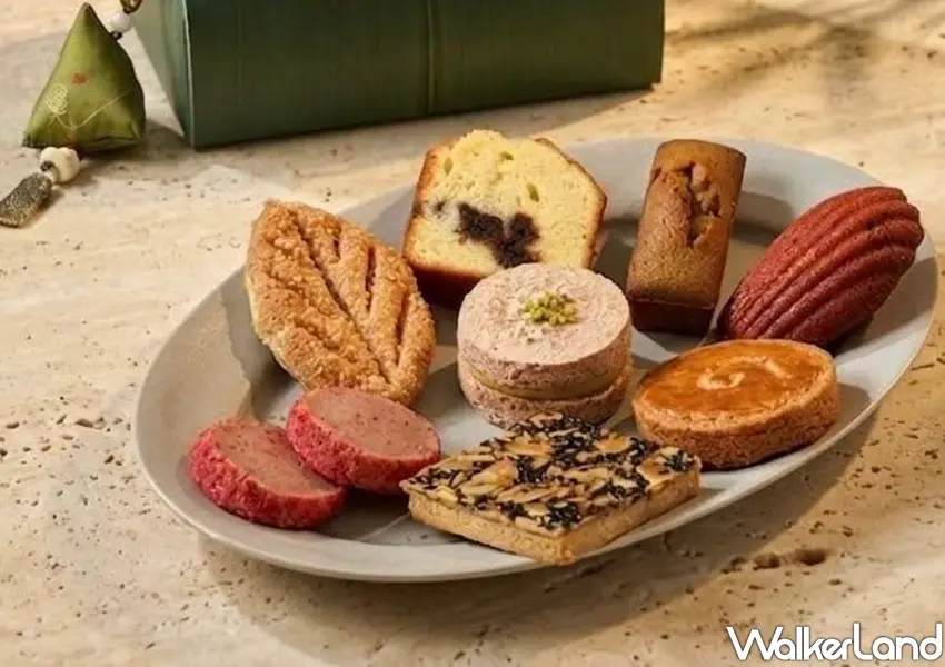▲「WUnique Pâtisserie吳一無二」端午禮盒，多款法式常溫點心澎湃組合，是過節送禮的夢幻首選。
