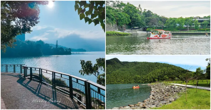 ▲環湖步道將湖光山色一次收藏!若喜歡水上活動,不妨順道體驗天鵝船、SUP立槳,享受夏日湖畔的清涼時光。