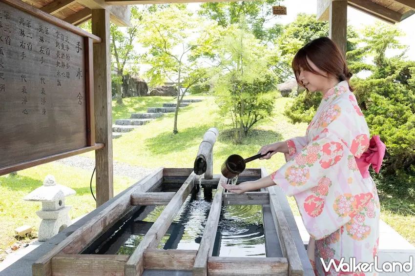 ▲經典體驗活動特別提供日式經典浴衣體驗,旅客可以換上色彩繽紛的浴衣漫步於古色古香的園區手水舍,留下完美的夏日旅遊回憶,圖/宜蘭綠舞國際觀光飯店提供;窩客島編輯李維唐整理