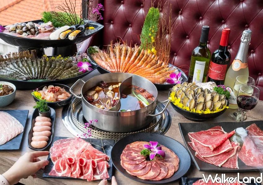 ▲馬辣火鍋提供豪華海陸食材，於盛夏畢業季推出對對碰優惠迎好運。