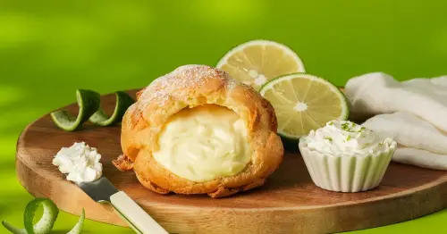 泡芙控要吃！beard papa’s香橙生乳、青檸乳酪雙口味，迷你可頌回歸。
