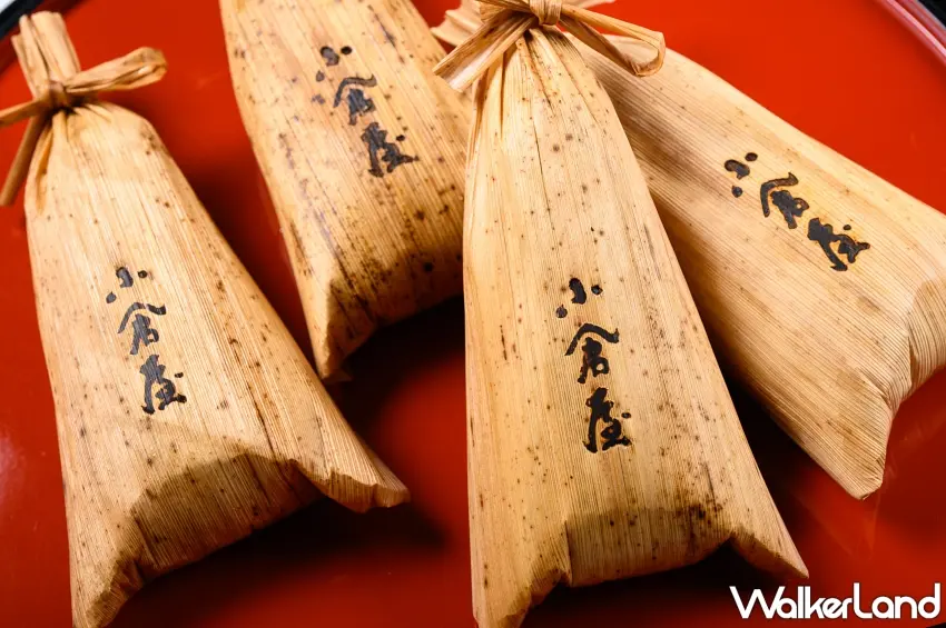 ▲散發自然竹葉香氣的獨家福袋粽,上方專屬烙印的小倉屋商標彰顯出細緻的日式生活美學。圖/小倉屋提供;窩客島編輯李維唐整理