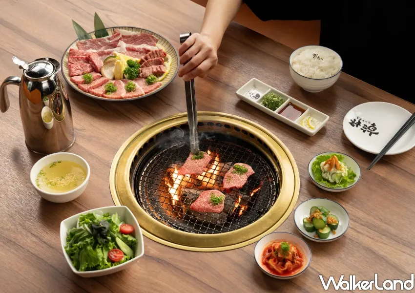 ▲台北平日中午在乾杯大口吃烤肉的完美饗宴，滋滋作響的誘人鮮美燒肉為辛苦上班族注入活力。