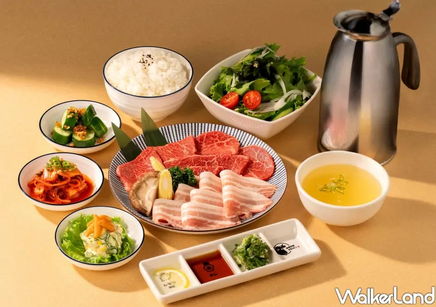 ▲平日中午小資族必點的雙拼商業午餐套餐，搭配精緻沙拉與馬鈴薯沙拉等特製小菜顯得誠意滿滿。
