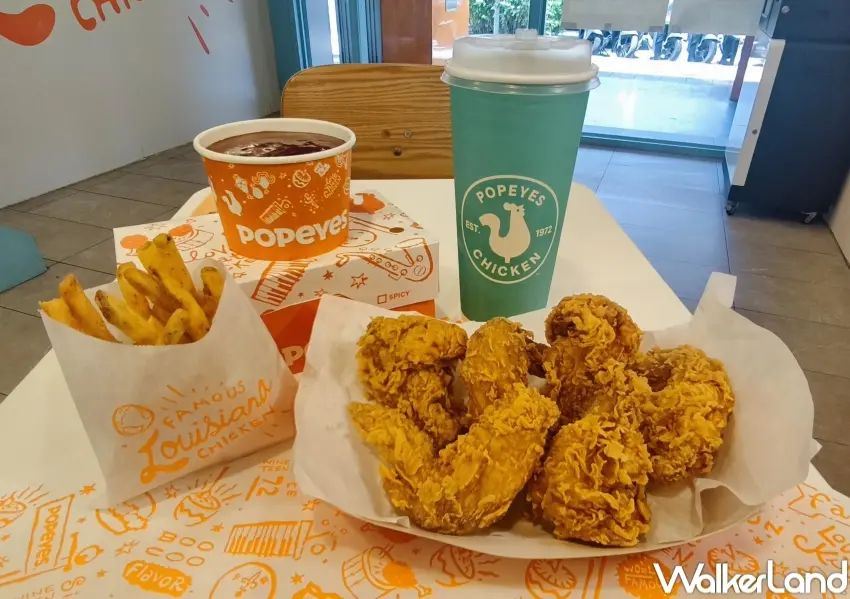 ▲Popeyes 嗨醬杯以大份量杯裝醬料掀起話題,不論雞柳條、雞腿或炸物都能自由搭配,享受滿滿沾醬樂趣。