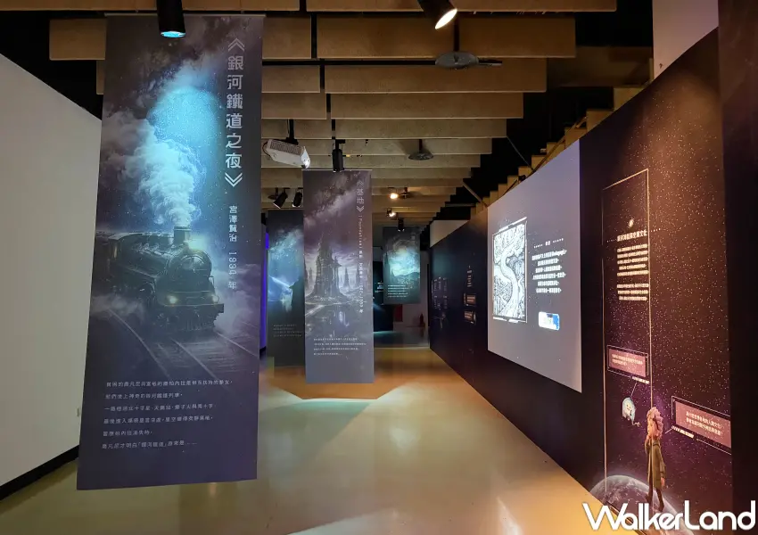 ▲天文館特展5大主題展區從史前神話、文學為口入,帶你銀河系知識、運動等。(攝影:鄭亦庭)