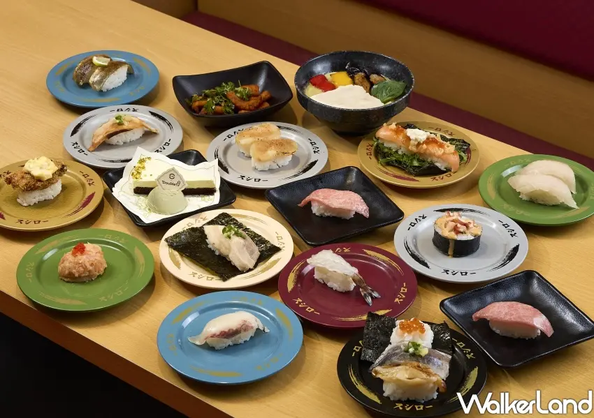 ▲壽司郎歡慶登台8周年創業祭，期間限定推出多達16款澎湃的日本空運海鮮與異國風創意熟食。