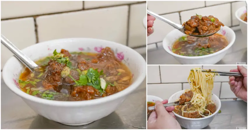 ▲「廟東清水排骨麵」香氣十足，酥炸排骨入湯後軟嫩入味，來到豐原必吃的經典古早味。