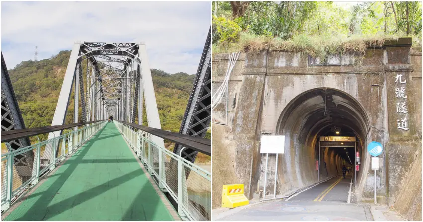 ▲「后豐鐵馬道」沿途亮點滿滿，花梁鋼橋、九號隧道都是騎行必經的經典風景。