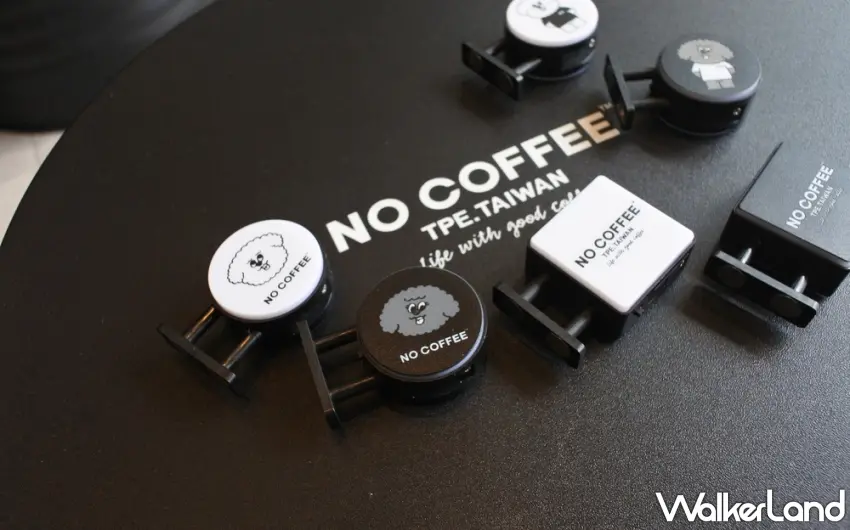 ▲「NO COFFEE」特別推出印有可愛標誌性狗狗圖樣與品牌LOGO的潮流周邊小物。圖/NO COFFEE提供;窩客島整理
