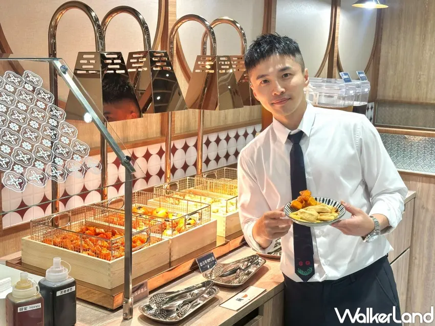 ▲忠青商行自助吧集結炸物甜品與飲品共12種品項，讓粉絲享受豐富吃到飽體驗。