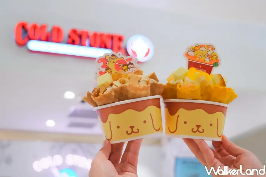 ▲COLD STONE祭出LINE好友買一送一、第二杯半價等優惠活動，讓粉絲趁機開吃聯名新品。（攝影：張人尹）