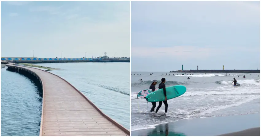 ▲外澳沙灘、彌陀漁港海岸光廊都是夏日踏浪首選，午後看海、傍晚賞夕陽都很愜意，親子出遊或情侶約會都適合。