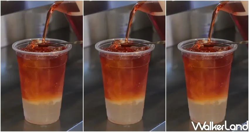 ▲可不可熟成茶行推出紫蘇馥莓熟成，以莓果茶結合熟成紅茶、紫蘇與檸檬打造層次風味。（攝影：張人尹）