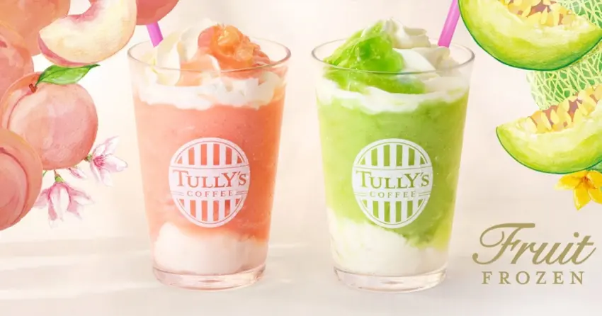 東京自由行必吃！Tully's夏季限定療癒大人系聖代，吃的到日本國產白桃與哈密瓜冰沙。
