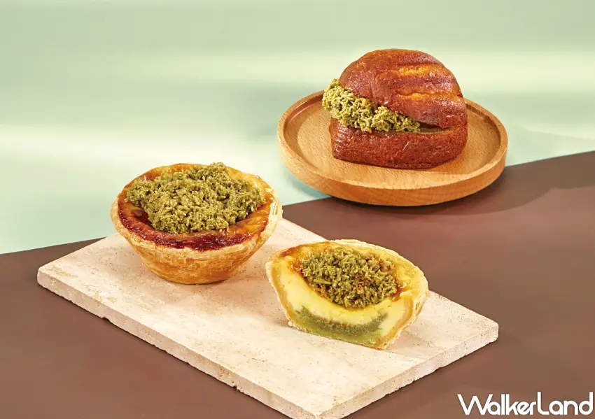 ▲85℃麵包坊推出杜拜烤年糕與杜拜開心果蛋塔兩款新品,把熱門杜拜巧克力元素變成日常就能品嚐的甜點選擇。