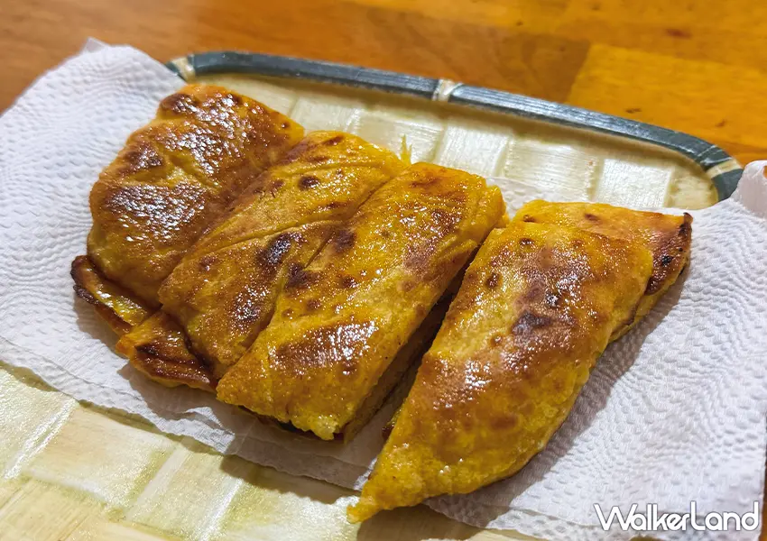 ▲澎湖美食「傻愛莊」推薦菜單:招牌珊瑚餅(攝影:蕭芷琳)