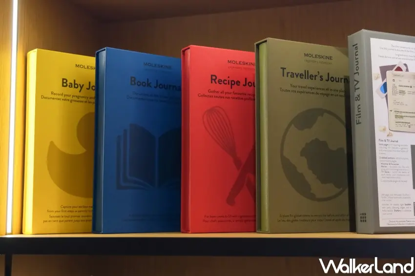 ▲MOLESKINE Passion熱情系列推出電影、旅遊與食譜等主題筆記本,滿足不同書寫需求。(攝影:張人尹)