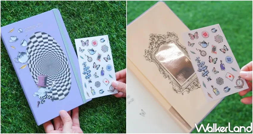 ▲MOLESKINE愛麗絲夢遊仙境聯名筆記本,可以在博客來旗艦店搶先入手。(攝影:張人尹)