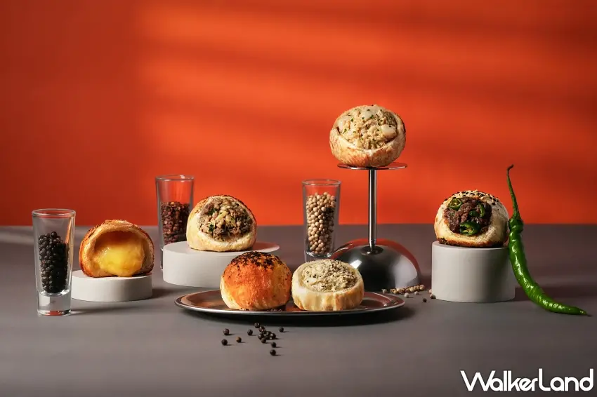 ▲台北W飯店現代法式餐廳Seasons by olivier e.重磅推出全新Déjà Food系列椒焦酥餅,以夜市傳統胡椒餅為靈感演繹五款台法混血精緻點心。圖/台北W飯店提供;窩客島整理
