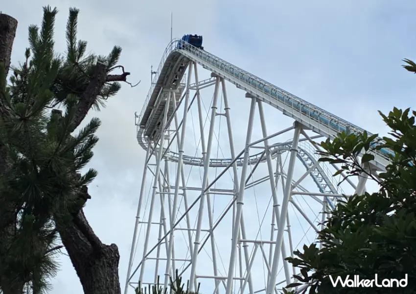 ▲八景島樂園的「 Surf Coaster LEVIATHAN」是日本唯一橫越海面的雲霄飛車,搭乘時能感受衝入海中的刺激感。