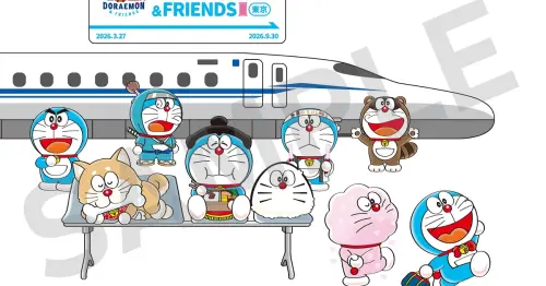 哆啦A夢鐵粉快搶機票！東海道新幹線2026夏日夢幻聯動，獨家車內語音與東京限定特展全攻略。