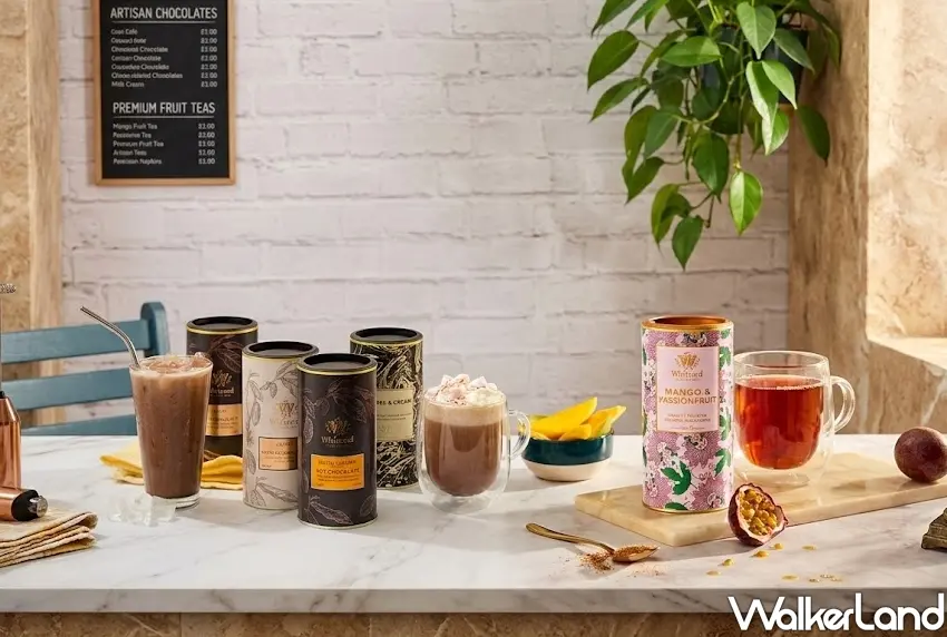 ▲消暑飲料推薦Whittard指定風味巧克力粉與即溶粉系列，快閃優惠讓大家自由發揮創意調配專屬的夏日冰鎮特調。