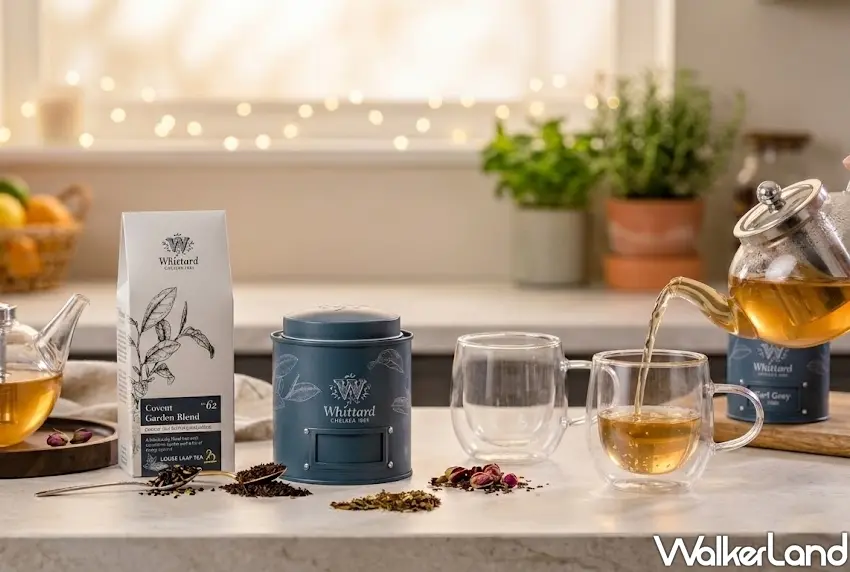▲Whittard首度推出限定風味的仲夏椰香風味烏龍茶搭配經典散茶組合，限時下殺半價優惠即可輕鬆入手。