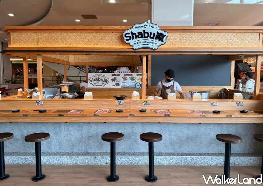 ▲位於中和環球購物中心3樓的Shabu家店面規劃舒適的板前17席座位,非常適合火鍋控單人前來朝聖開鍋。
