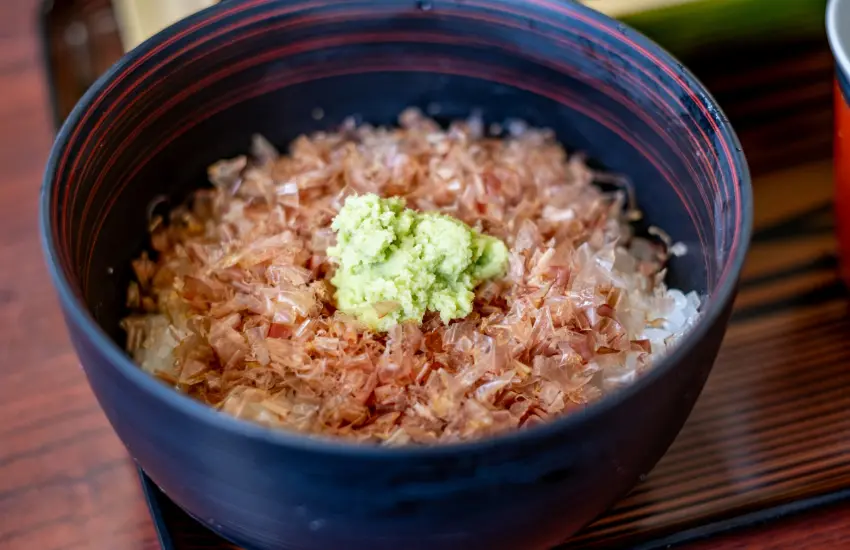 ▲天城產本哇沙比是曾經受德川家康公盛讚的丼飯。