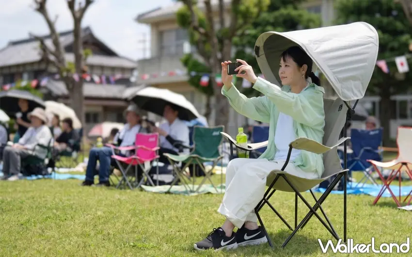 ▲學校運動會或地區體育觀賽的防曬神器,完全解放雙手後可以專心拿相機捕捉精彩瞬間。圖/QUICKCAMP提供;窩客島編輯李維唐整理
