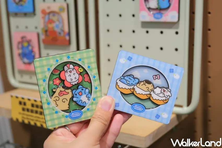 ▲貓貓蟲咖波小浪漫快閃店推薦必買:磁鐵場景盲抽(攝影:張人尹)