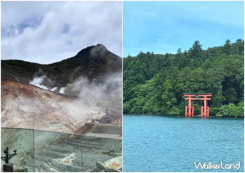 ▲箱根一日遊從壯觀山景到療癒湖景都讓人驚艷,搭船、轉乘纜車就能一路收藏蘆之湖與大涌谷美景。