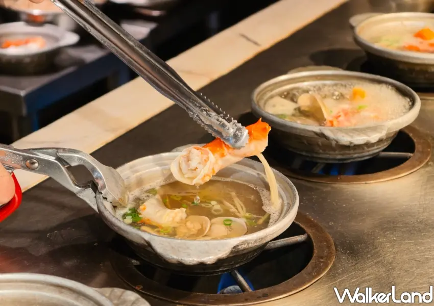 ▲大直豐FOOD龍蝦之夜限定「帝王蟹湯」,海鮮控必吃排隊美食。(攝影:鄭雅之)