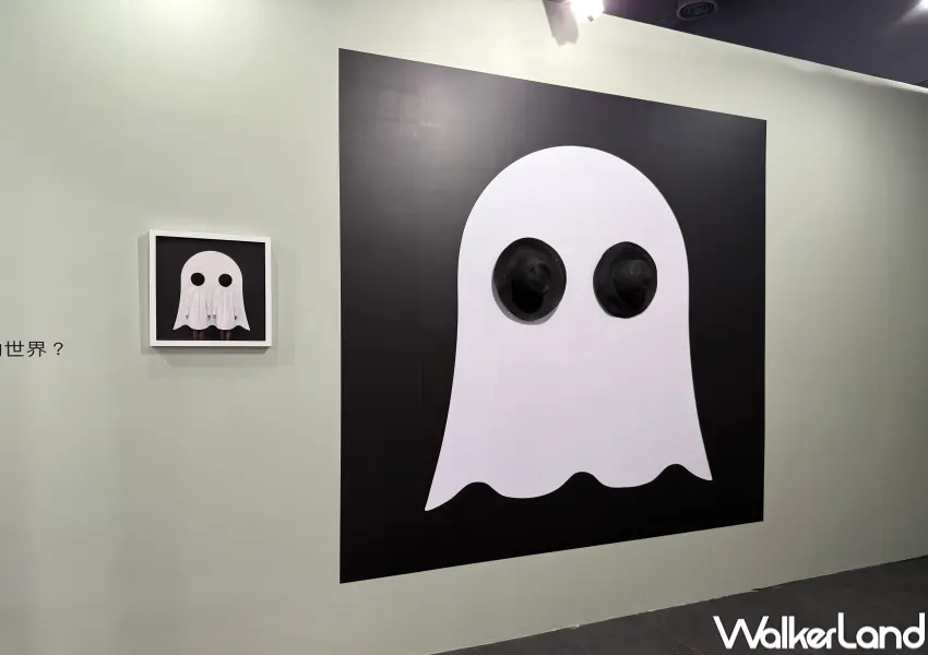 ▲台北科教館展覽《奇想世界》將攝影作品變成大型藝術裝置,讓大家走進珍珠奶茶、鮭魚壽司作品拍照。(攝影:鄭亦庭)