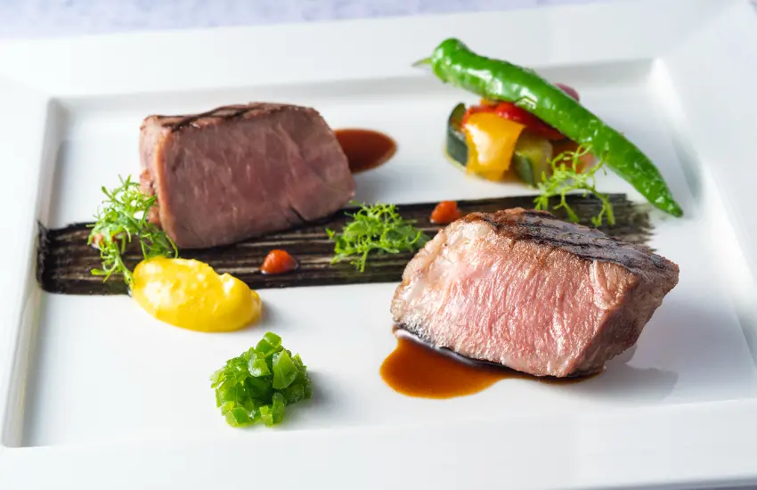 ▲菜色走京法式料理路線,緊扣季節與時令。