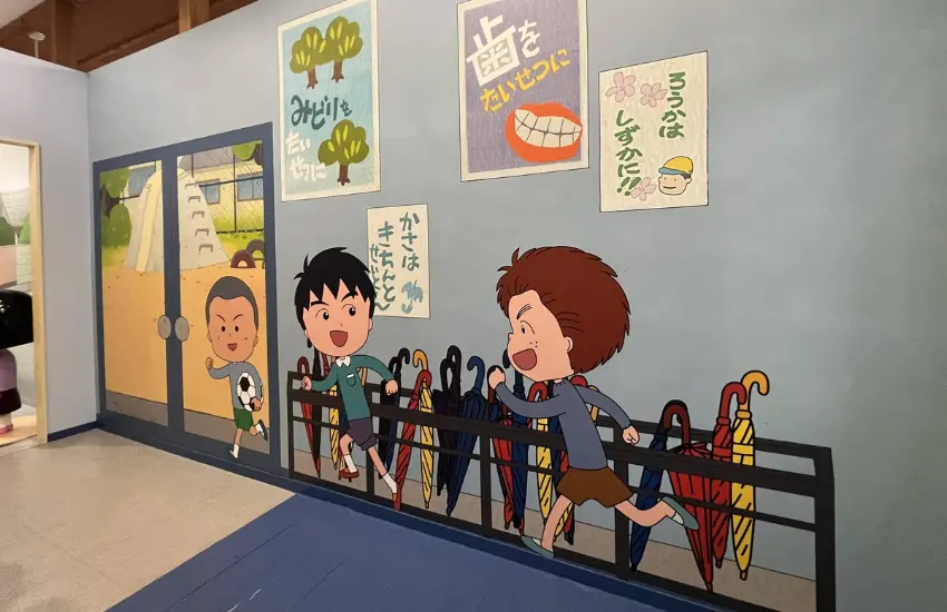 ▲走廊也利用圖像呈現有趣又活潑的校園生活點滴。