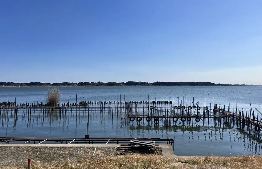 ▲沿途依序會經過學園大橋、土浦漁港、農田與老社區等風景。