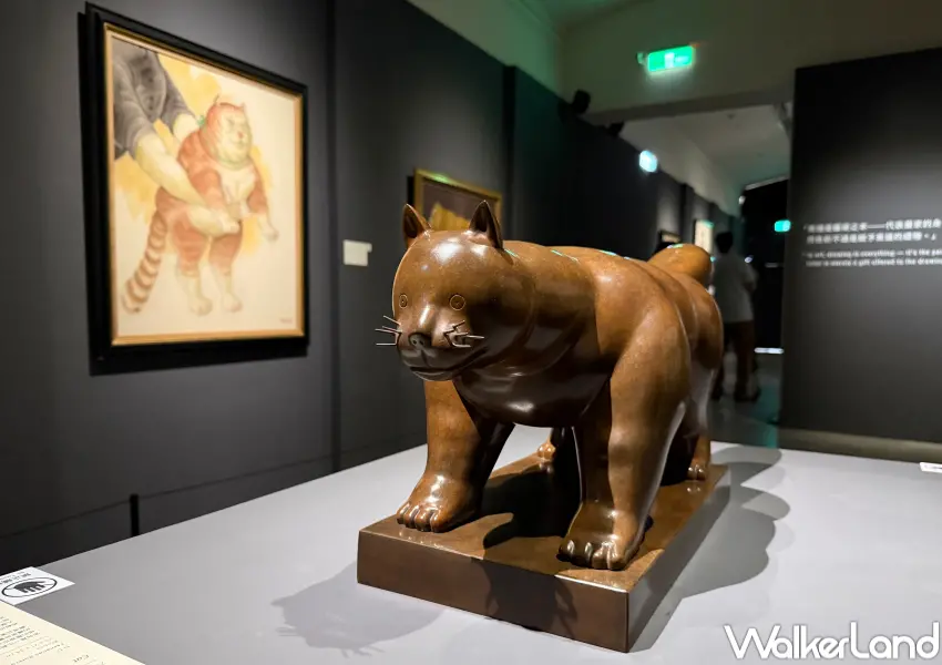 ▲中正紀念堂波特羅特展!不只波特羅畫作,同步展出立體青銅作品。(攝影:鄭亦庭)