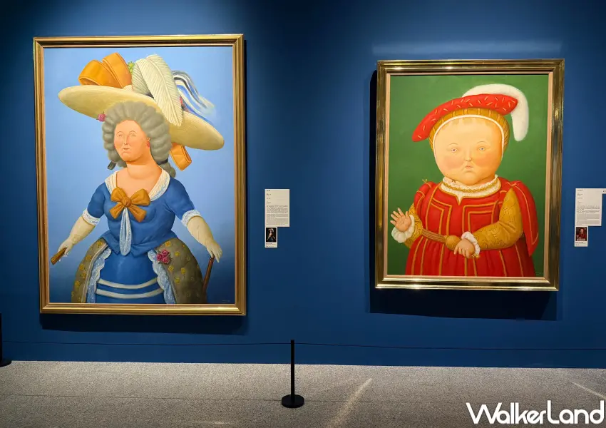 ▲中正紀念堂波特羅特展!經典肖像畫變成波特羅圓滾滾風格,藍色公主、愛德華六世必拍。(攝影:鄭亦庭)