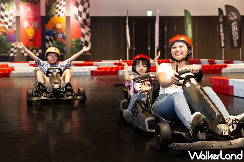 ▲台北萬豪卡丁樂遊島住房專案,規劃超過400坪全室內親子遊樂空間。圖/台北萬豪酒店提供;窩客島編輯李維唐整理