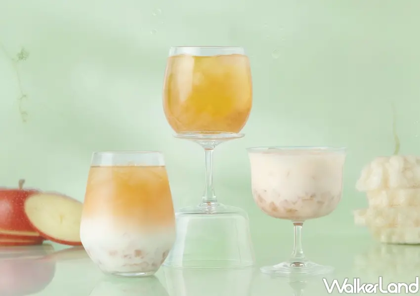 ▲得正推出全新「蜜蘋苦瓜系列」，以蘋果果香結合白玉苦瓜與茶底層次，打造夏季清爽系新品。